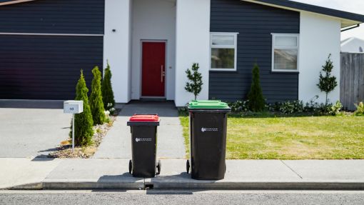 green bin and red bin kerbside collection in waimakariri district