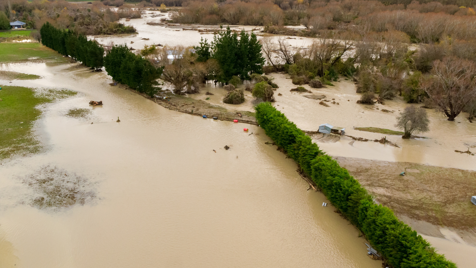 aerial photo of flooded paddock banner image