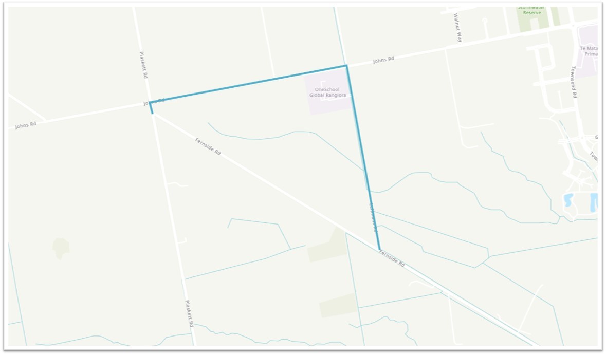 Fernside Road Closure - Detour via Johns Road